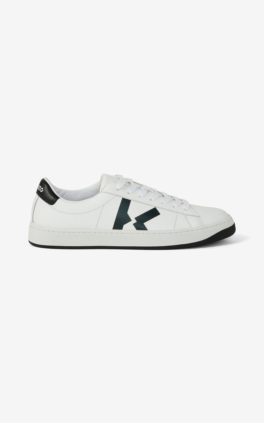 Kenzo Leern Kourt K Logo Sneakers Heren Wit | 98472BMTL